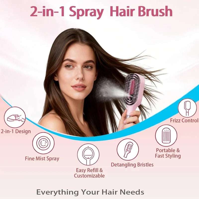 Spray Comb Detangling Mist Brush